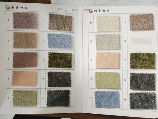 Настройка на заказ Loop Yarn Dyeed Woven Fabric Wool Cotton Polyester Blended Fabric для костюма
