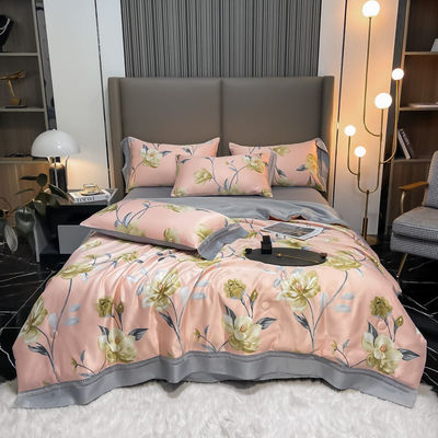 100%TENCEL 300TC 60S Плотность ткани Тенцель Цветы Покрытие одеяла